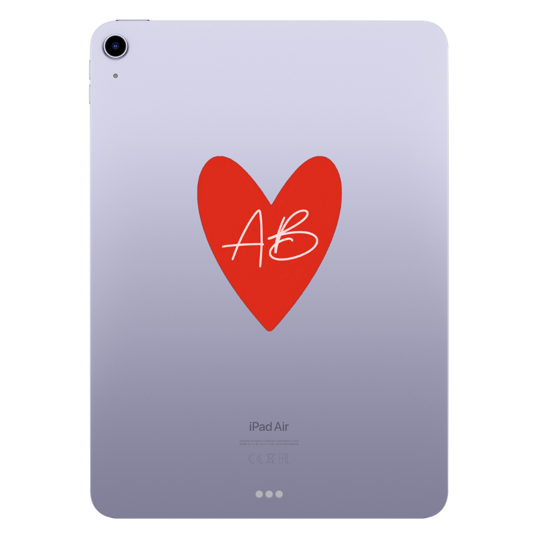 Heart Personalised iPad Case