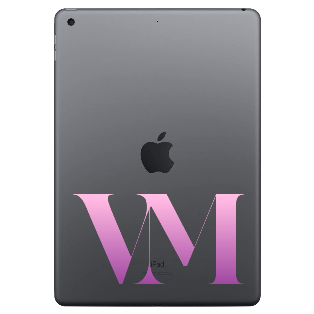 Pink Ombre Personalised iPad Case