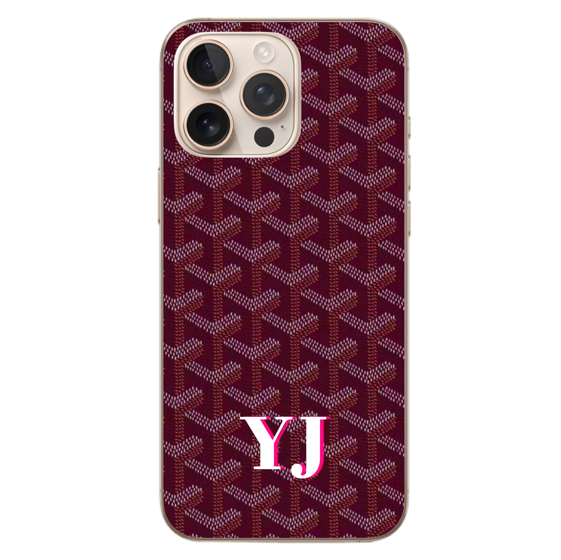 Burgundy Goyard Case – StyliZe Cases Burgundy Goyard Case – StyliZe Cases