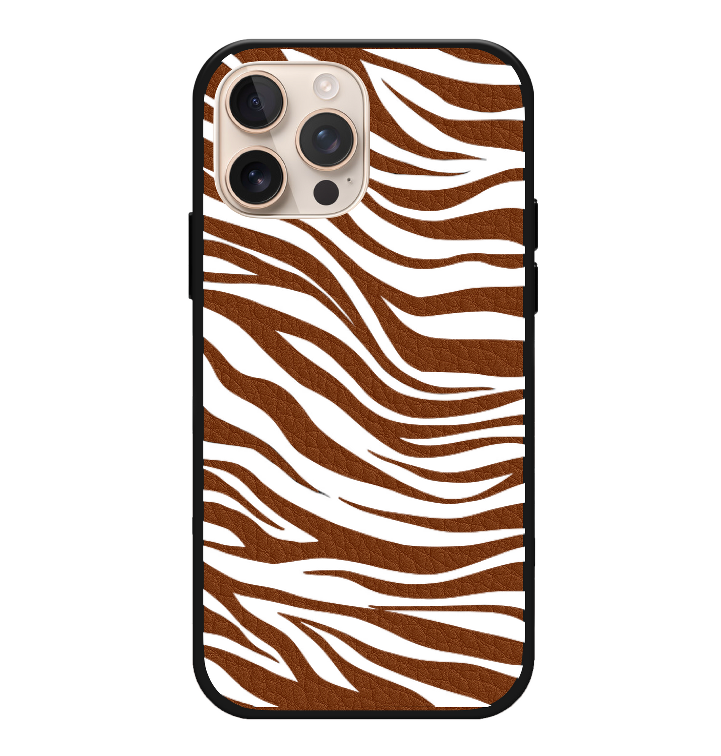 Zebra Monogram Vegan Leather Case