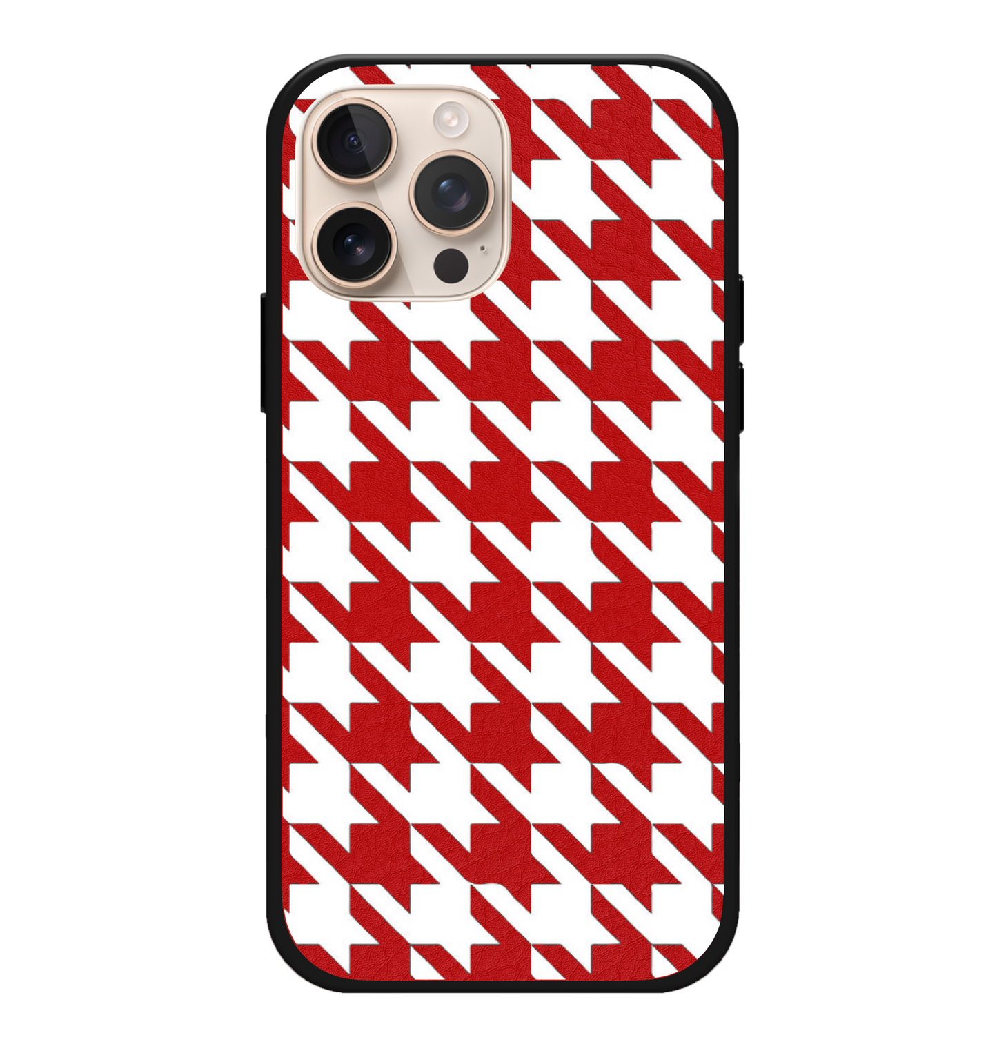 Houndstooth Vegan Leather Case