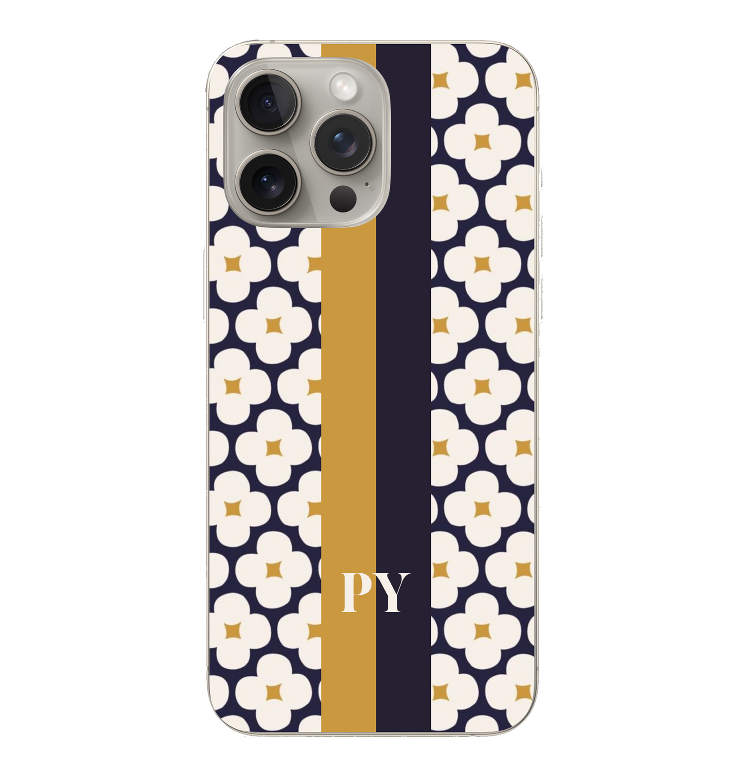 Mustard Blue Kate Striped Case