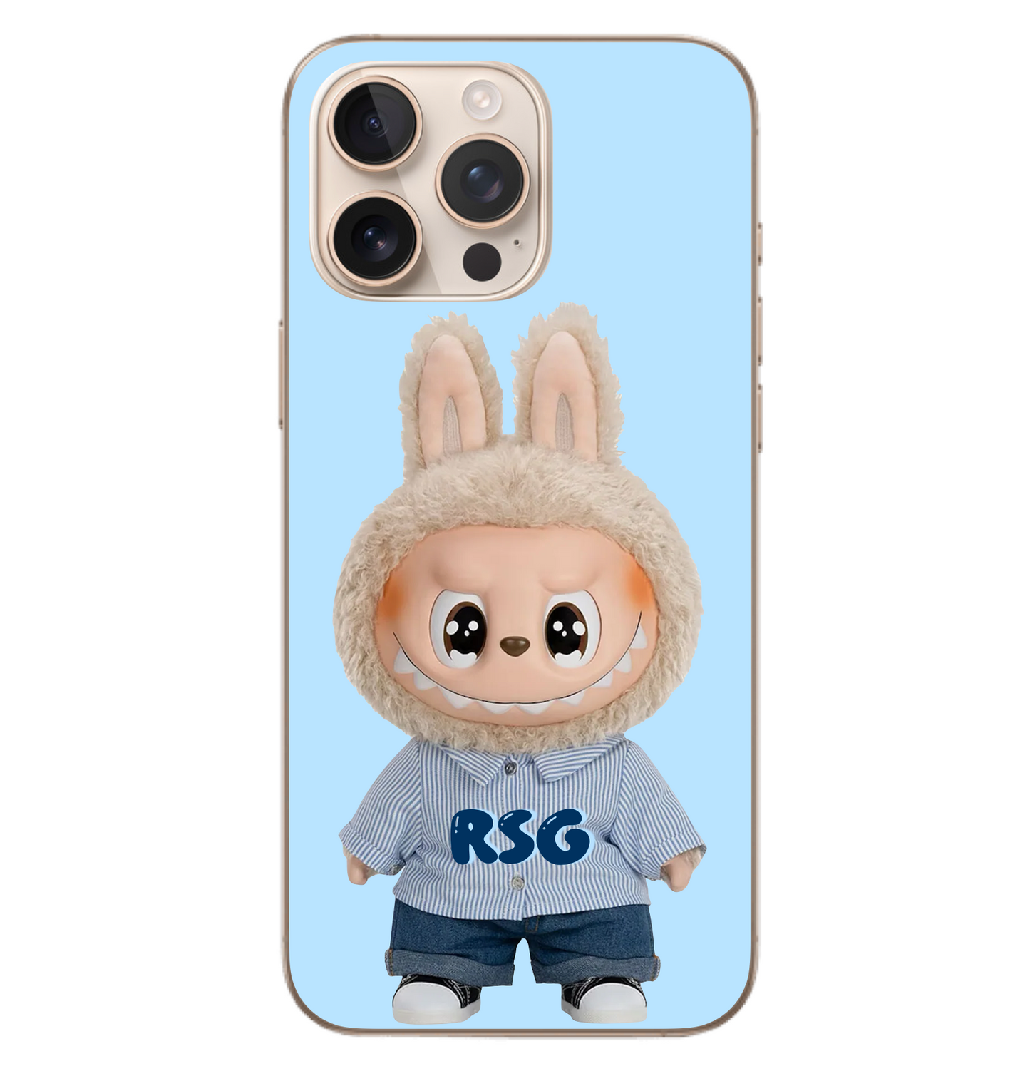 Blue Labubu Case