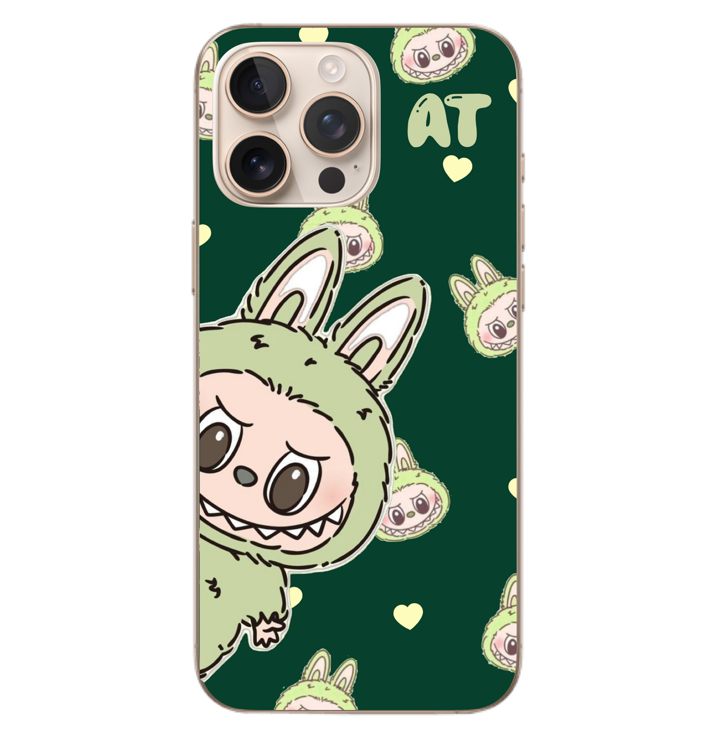 Macarons Green Labubu Case