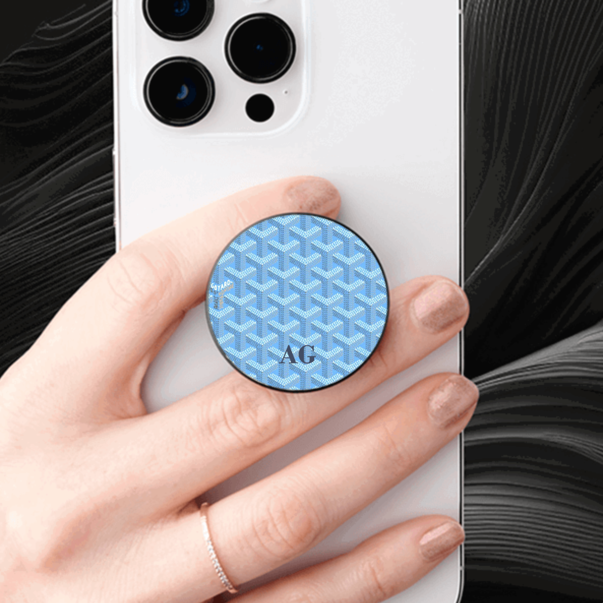 Sky Blue Goyard Pop Socket
