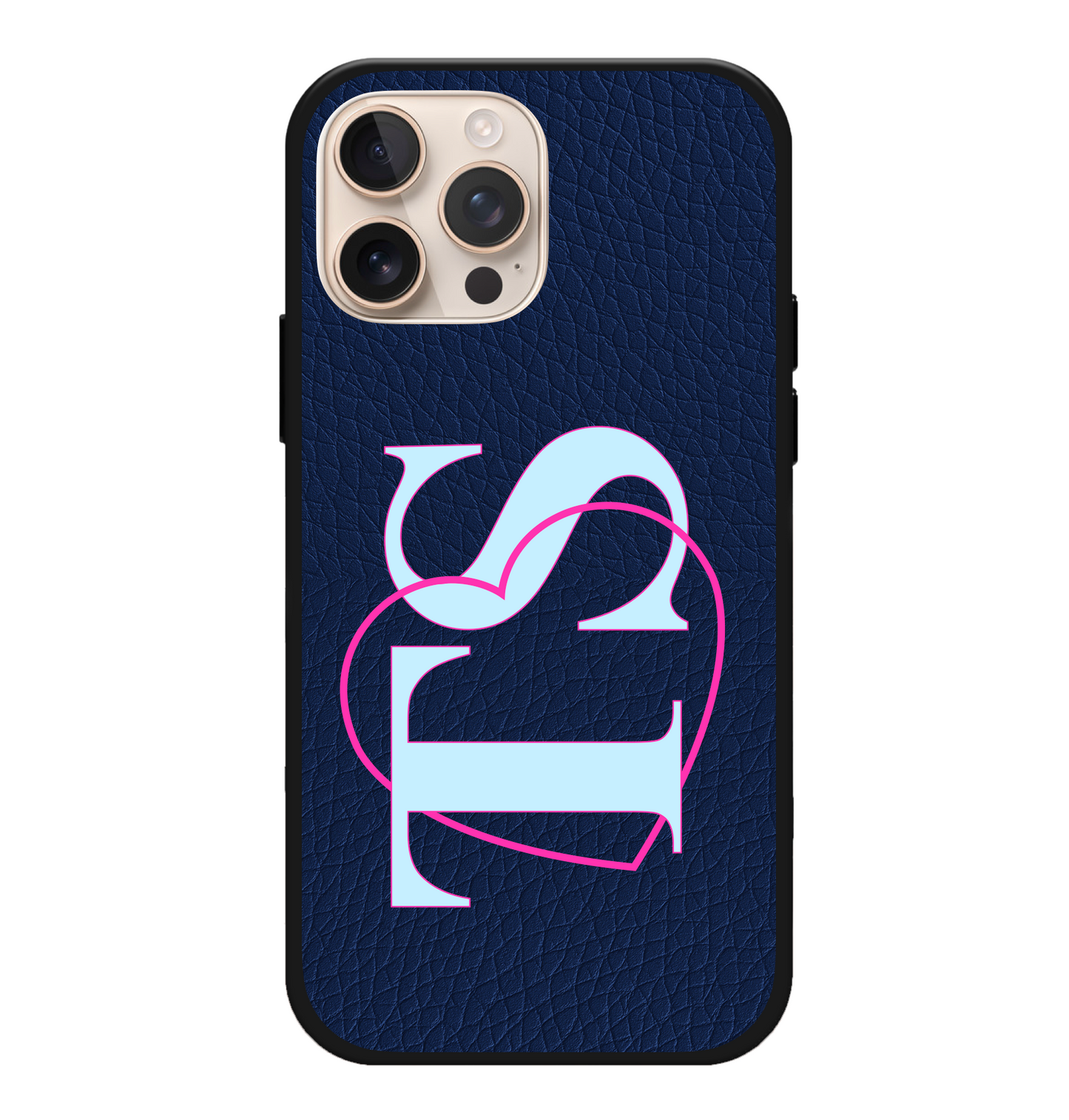 Heart Monogram Vegan Leather Case