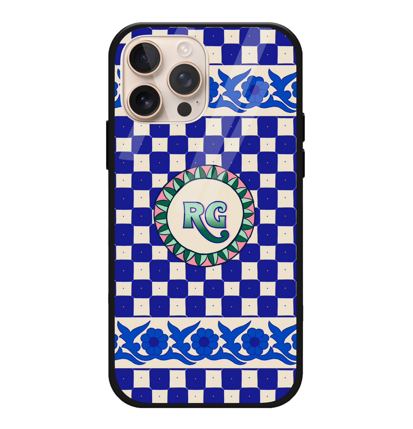 Blue Check Dolce Case