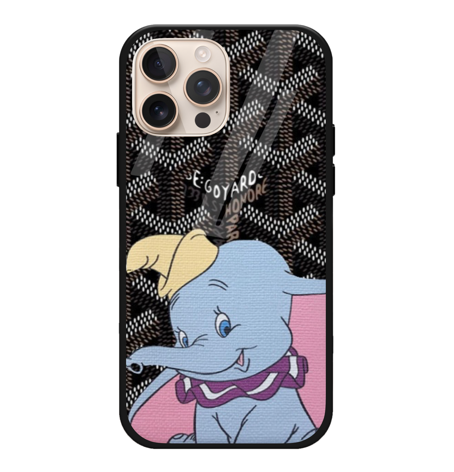 Black Elephant Goyard Cartoon Case