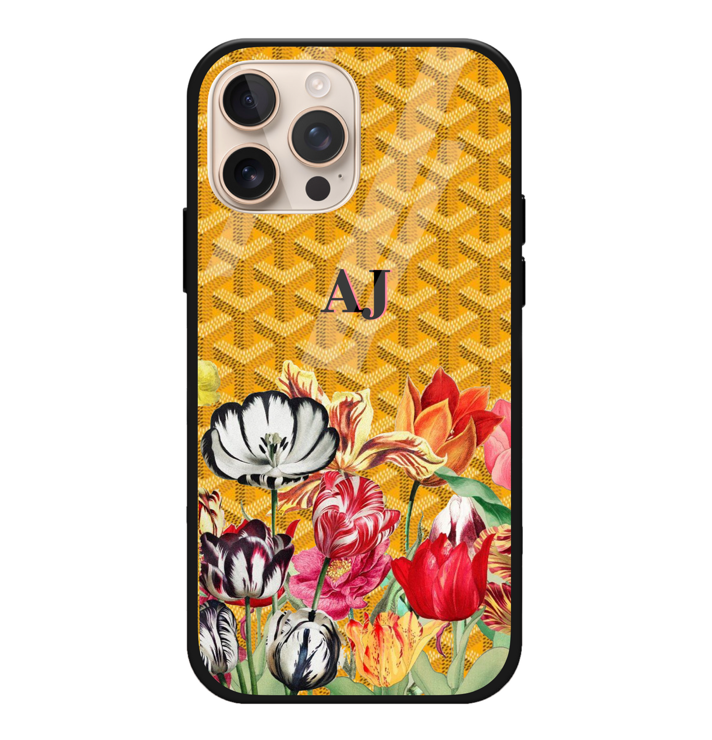 Floral Yellow Goyard Case