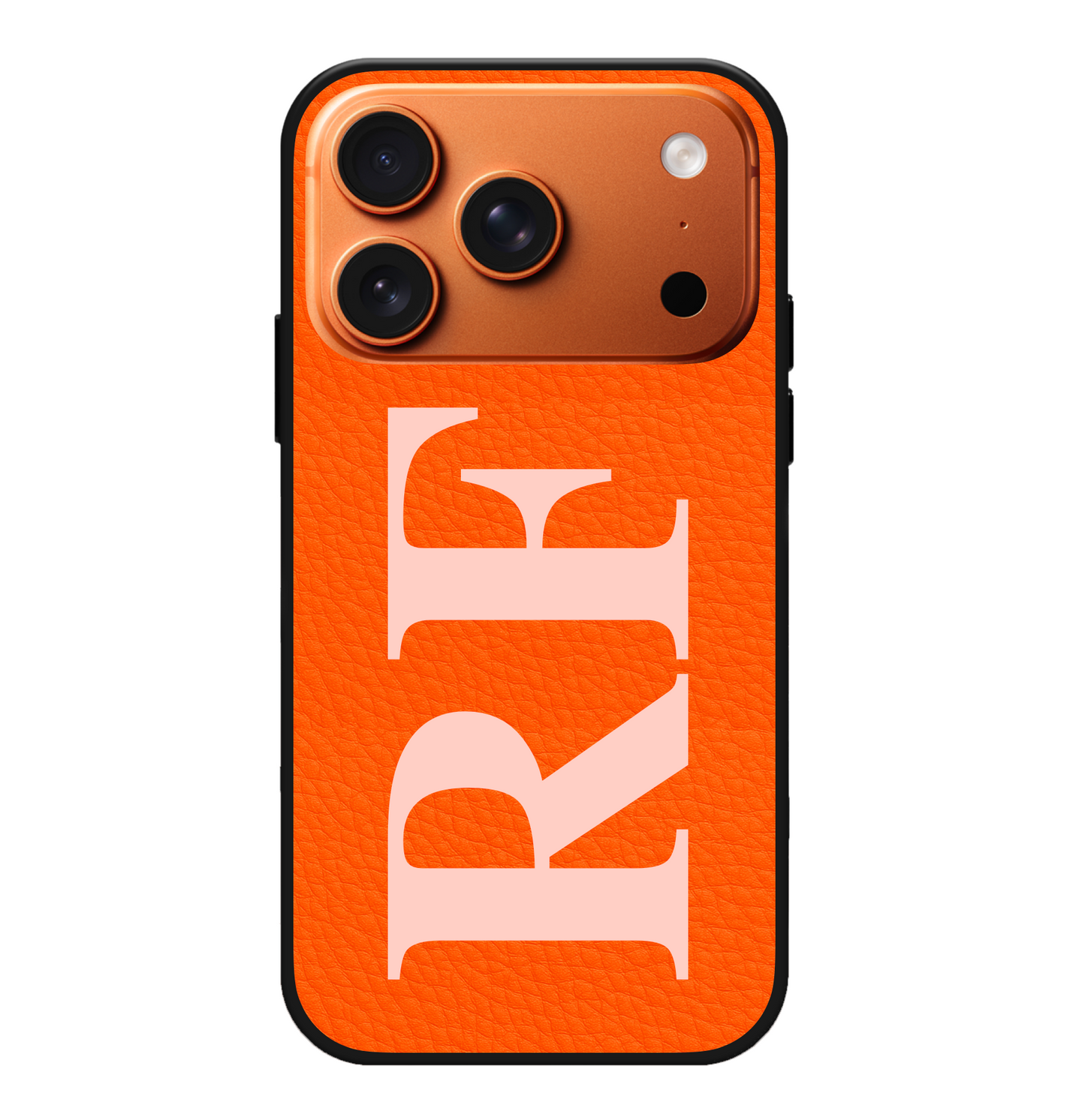 Monogram Initials Vegan Leather Case