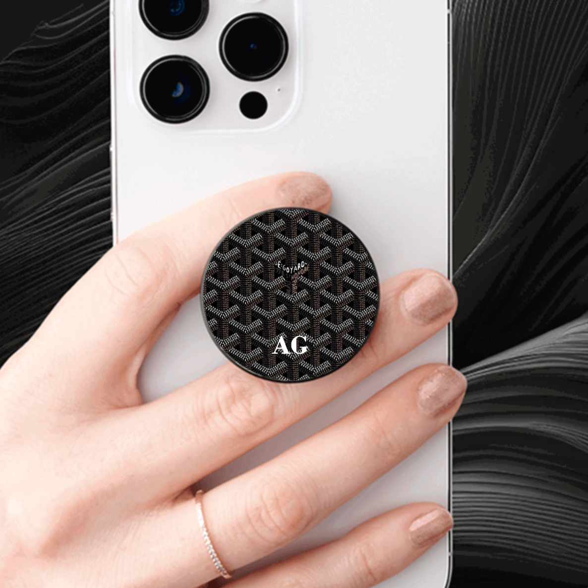 Black Goyard Pop Socket