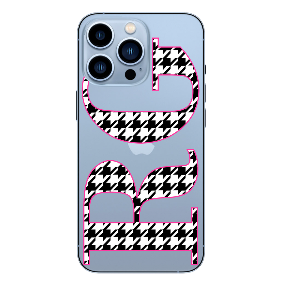 Houndstooth Monogram Case