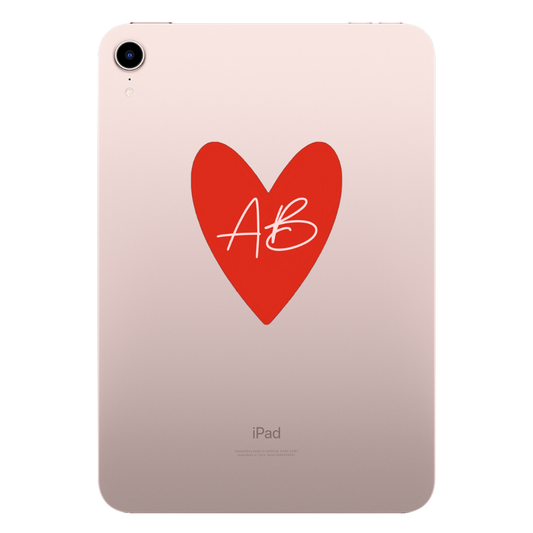 Heart Personalised iPad Case