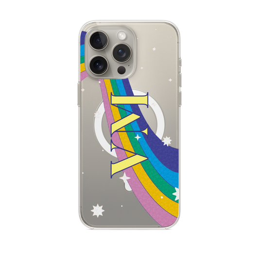 Rainbow Personalised Magsafe iPhone Case