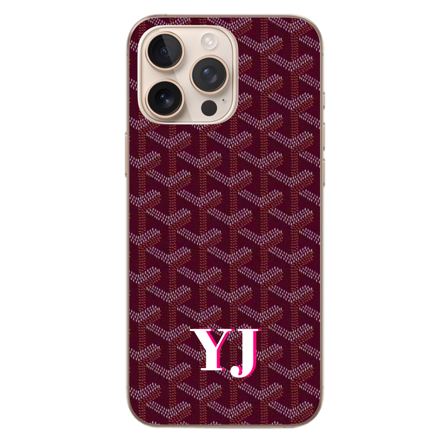 Burgundy Goyard Case