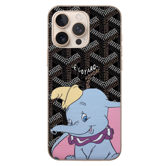 Black Elephant Goyard Cartoon Case