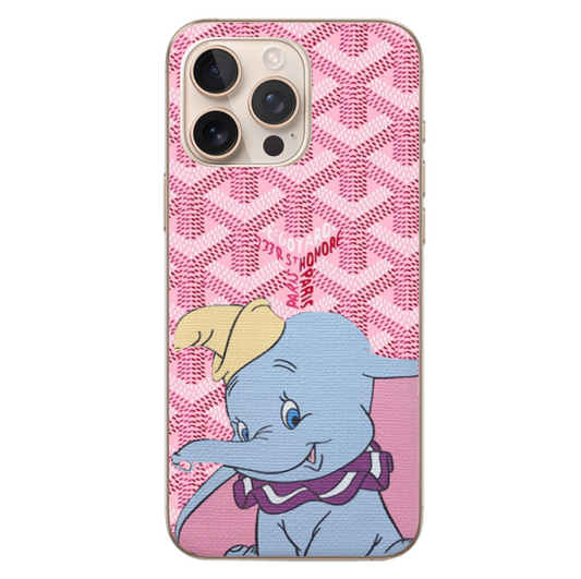 Pink Elephant Goyard Cartoon Case