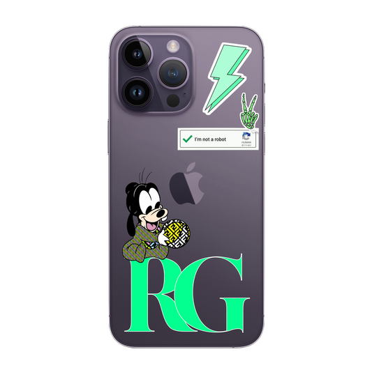 Green Disney Initials Case