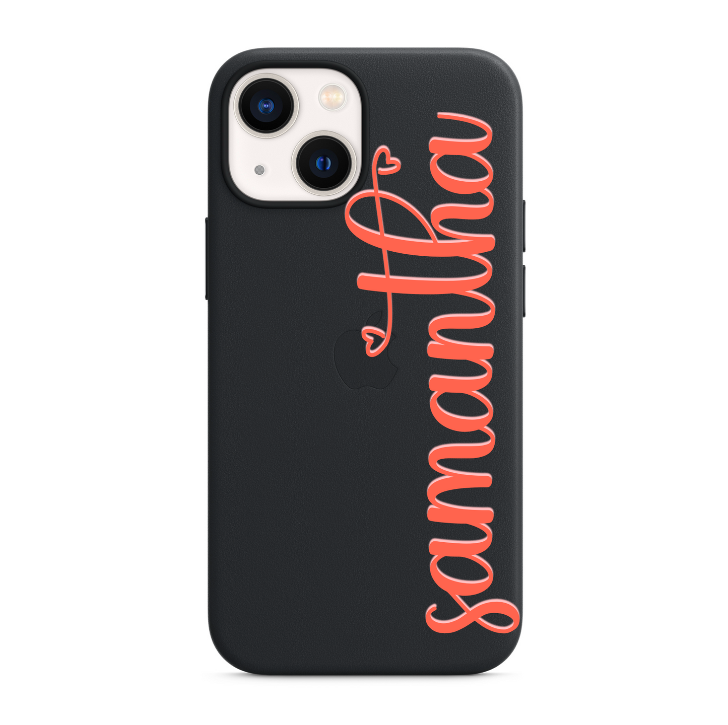 Cursive Name Personalised Leather Case