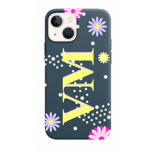 Floral Personalised Leather Case