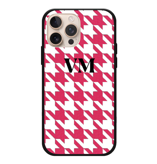 Houndstooth Vegan Leather Case