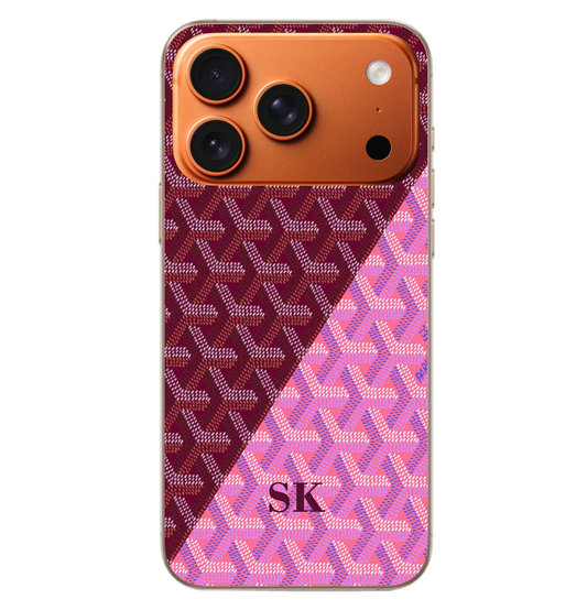 Pink Half & Half Goyard Case