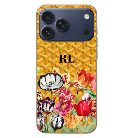 Floral Yellow Goyard Case