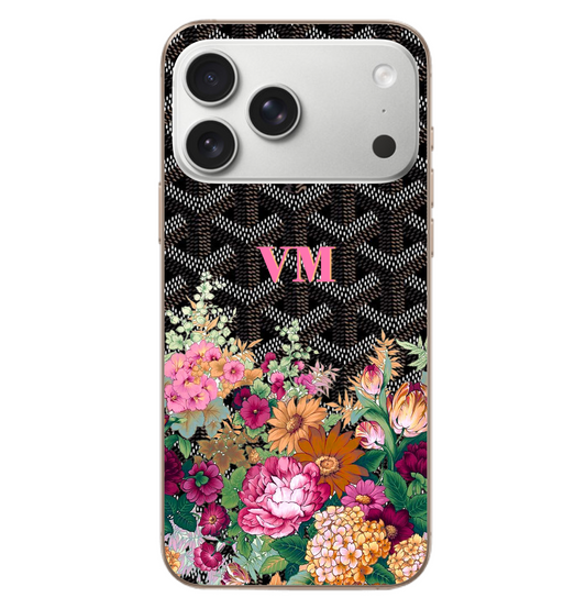 Floral Black Goyard Case