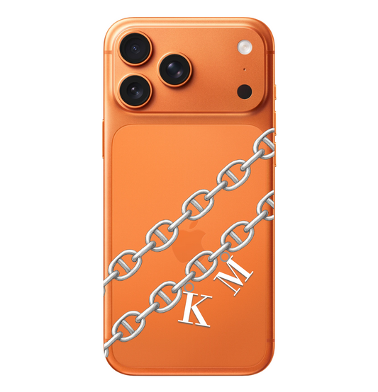 Alphabet Charm Chain Monogram Case