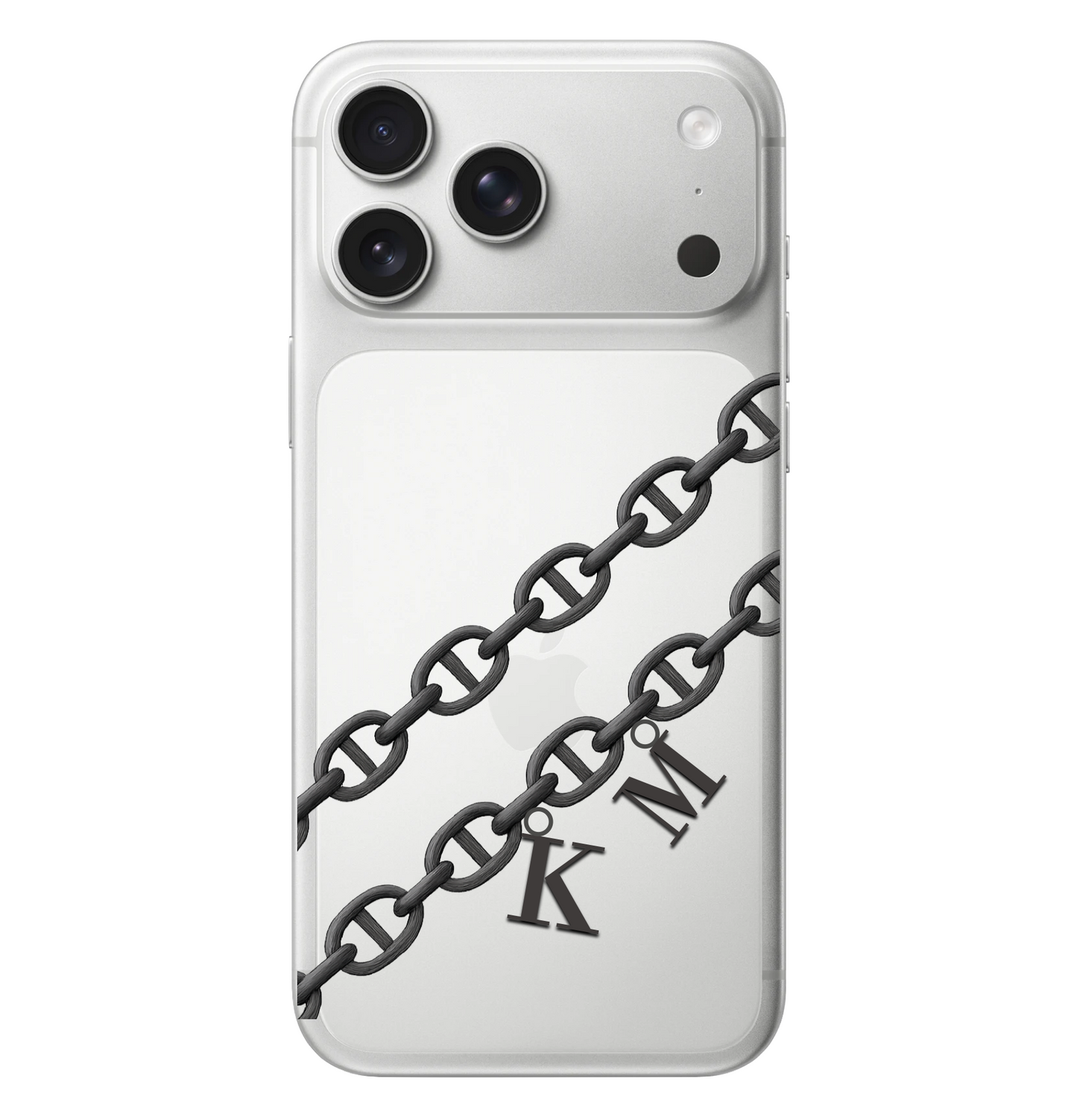 Alphabet Charm Chain Monogram Case