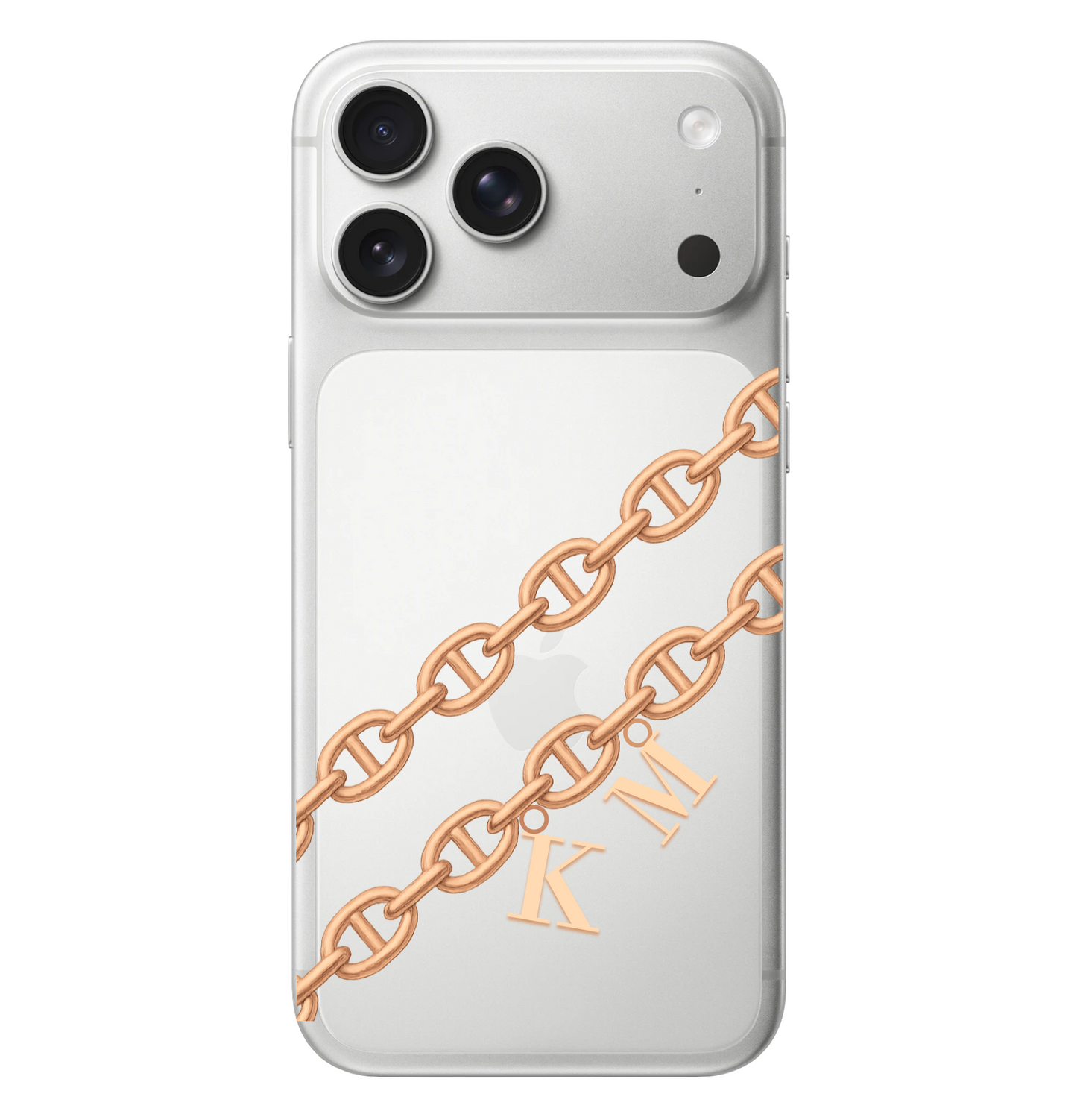 Alphabet Charm Chain Monogram Case