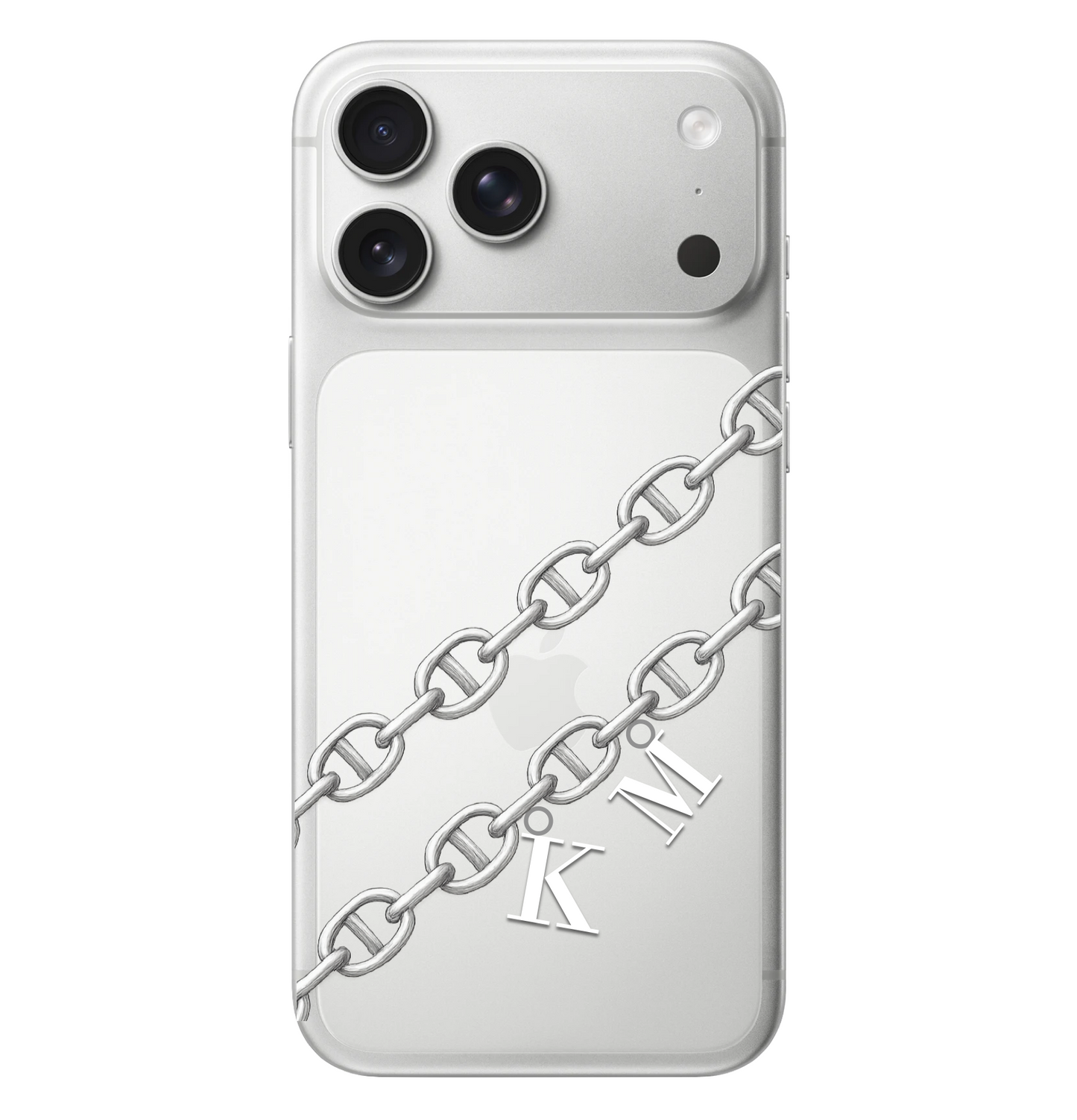 Alphabet Charm Chain Monogram Case