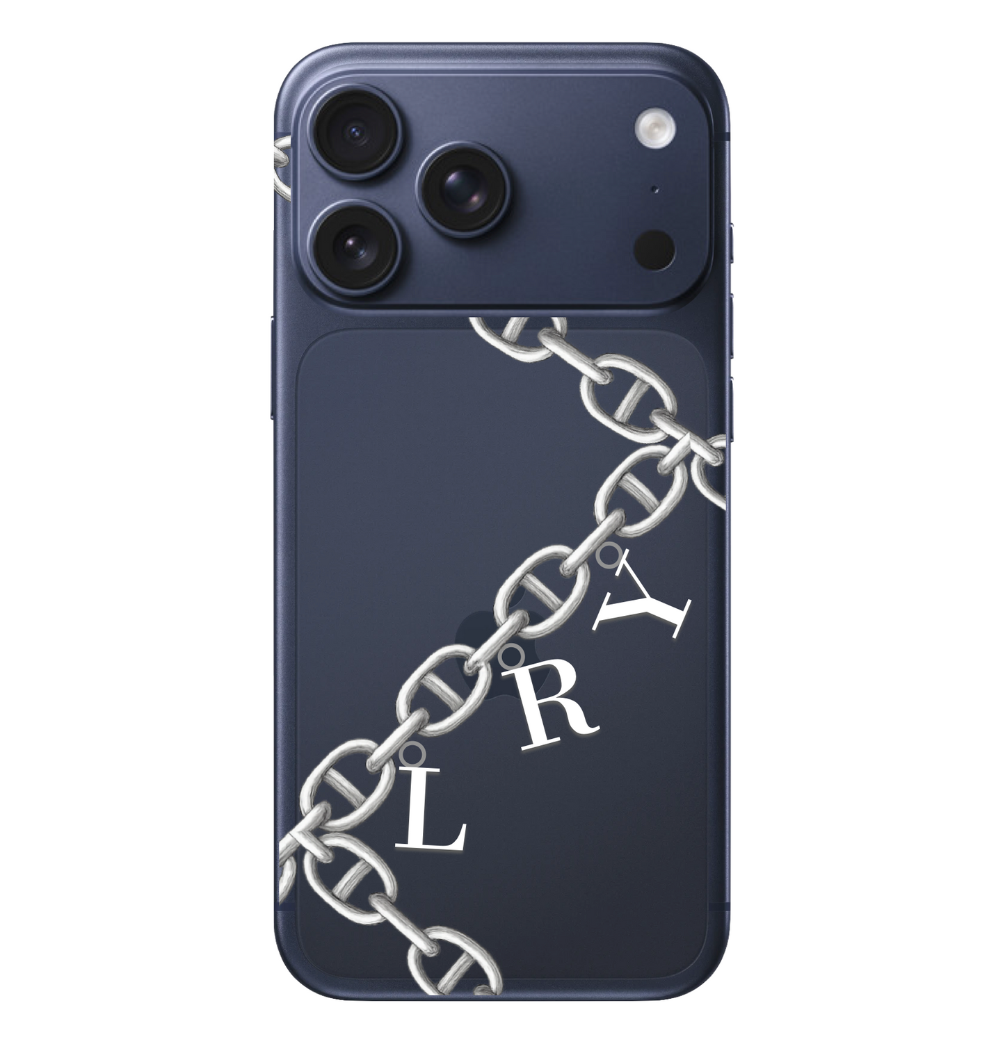 Alphabet Charm Chain Monogram Case