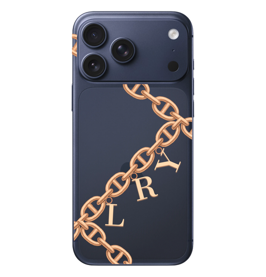 Alphabet Charm Chain Monogram Case