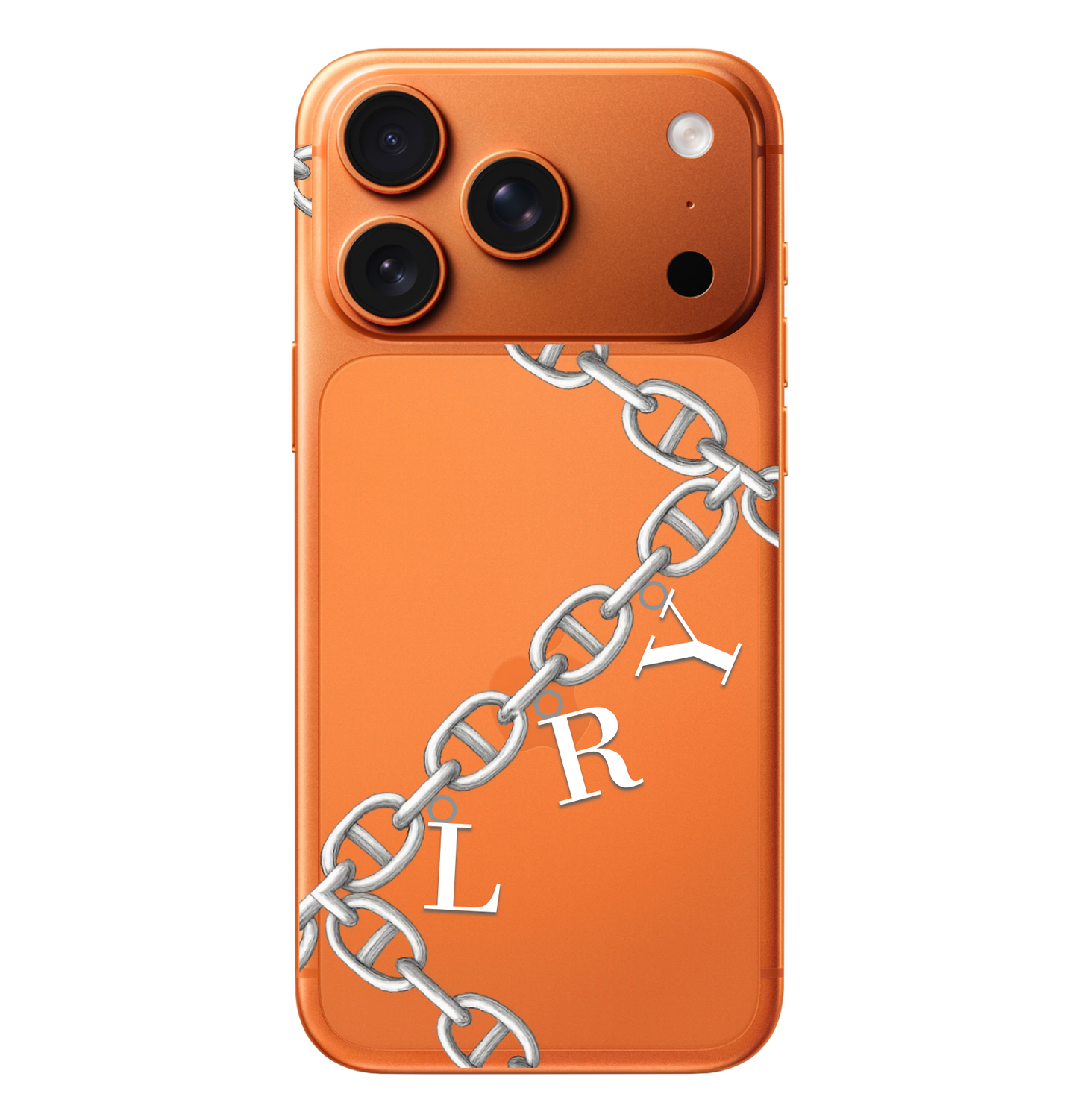 Alphabet Charm Chain Monogram Case
