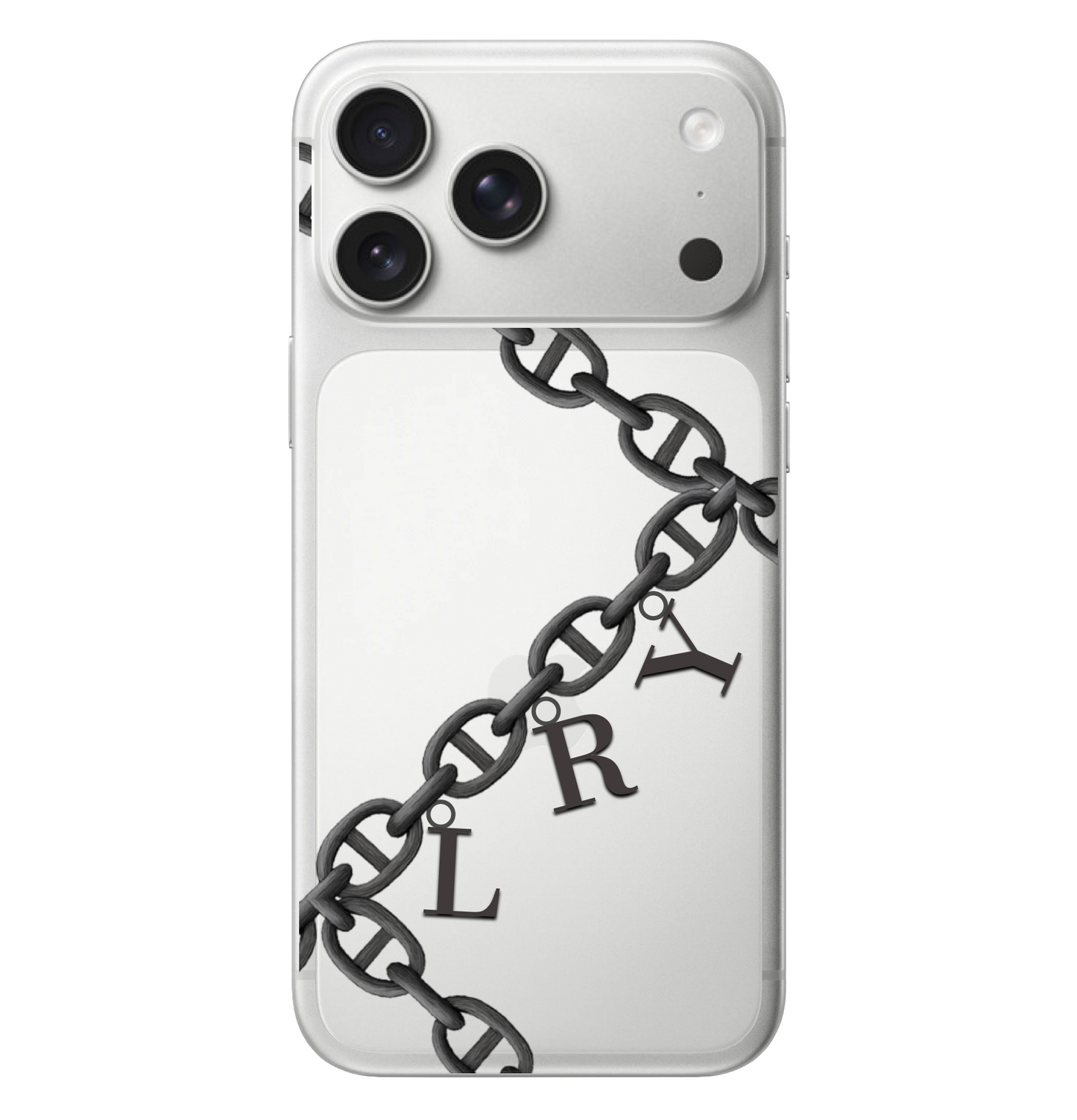 Alphabet Charm Chain Monogram Case