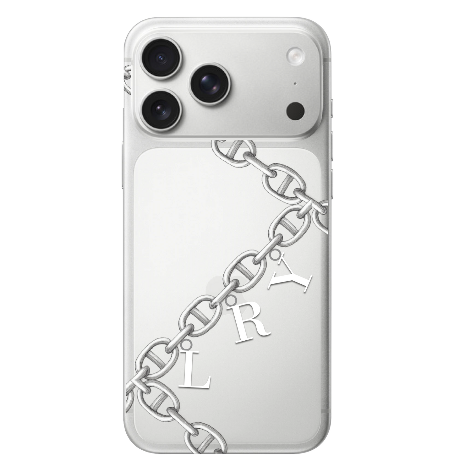 Alphabet Charm Chain Monogram Case