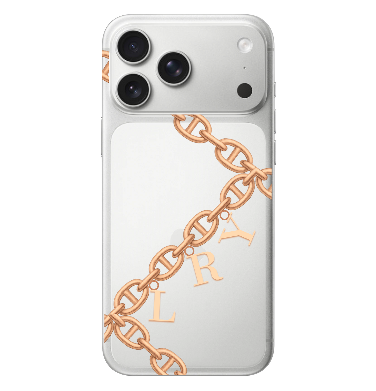 Alphabet Charm Chain Monogram Case