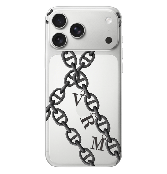 Alphabet Charm Chain Monogram Case