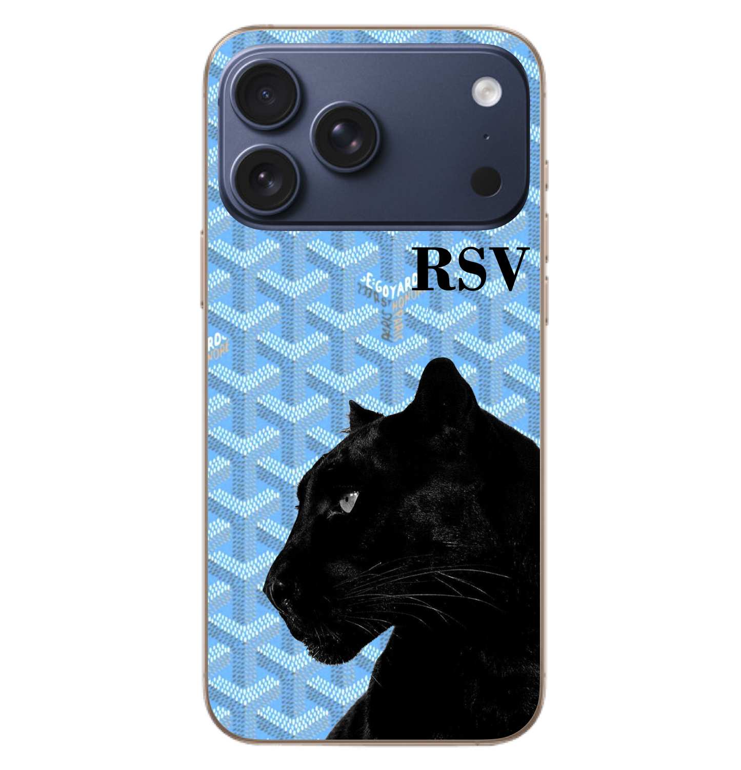 Blue Maharaja Goyard Case