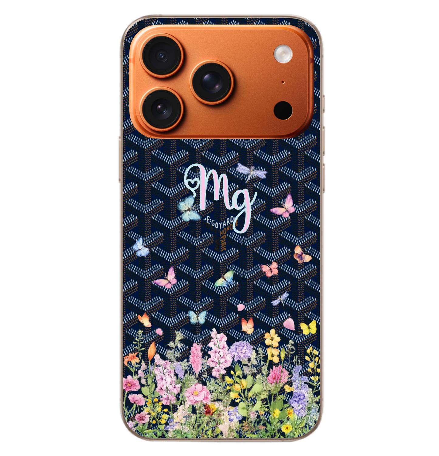 Butterfly Blue Goyard Case