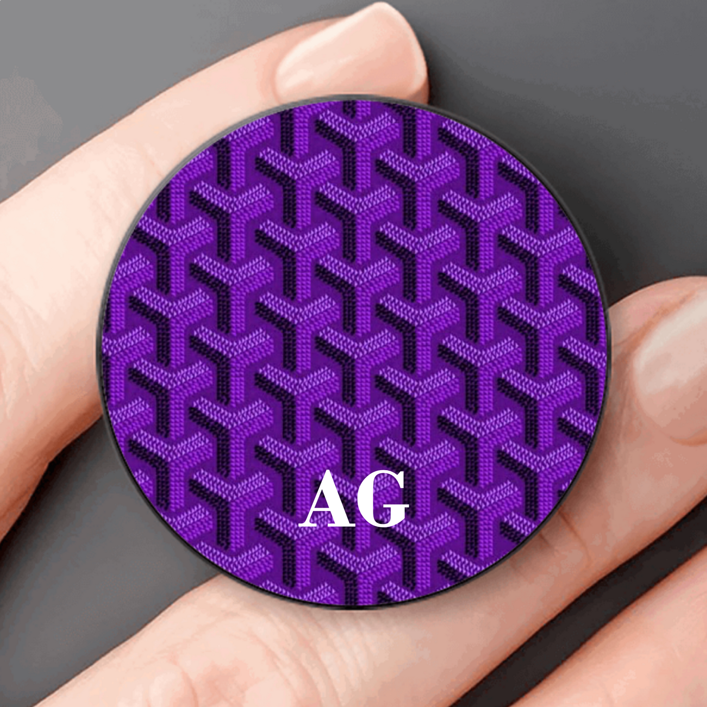 Purple Goyard Pop Socket