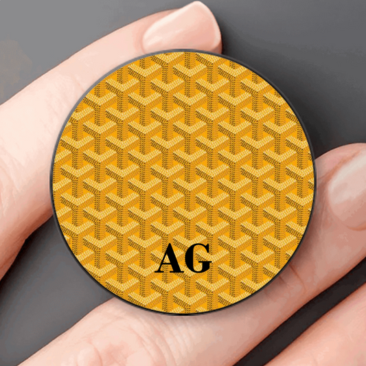 Yellow Goyard Pop Socket