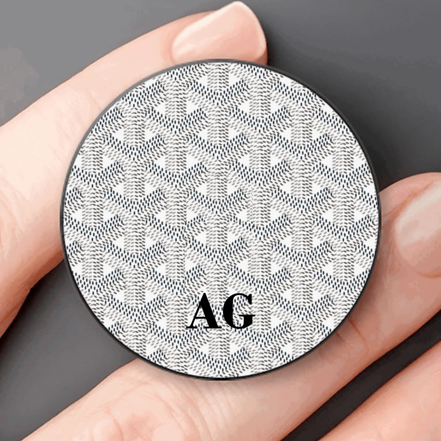 White Goyard Pop Socket