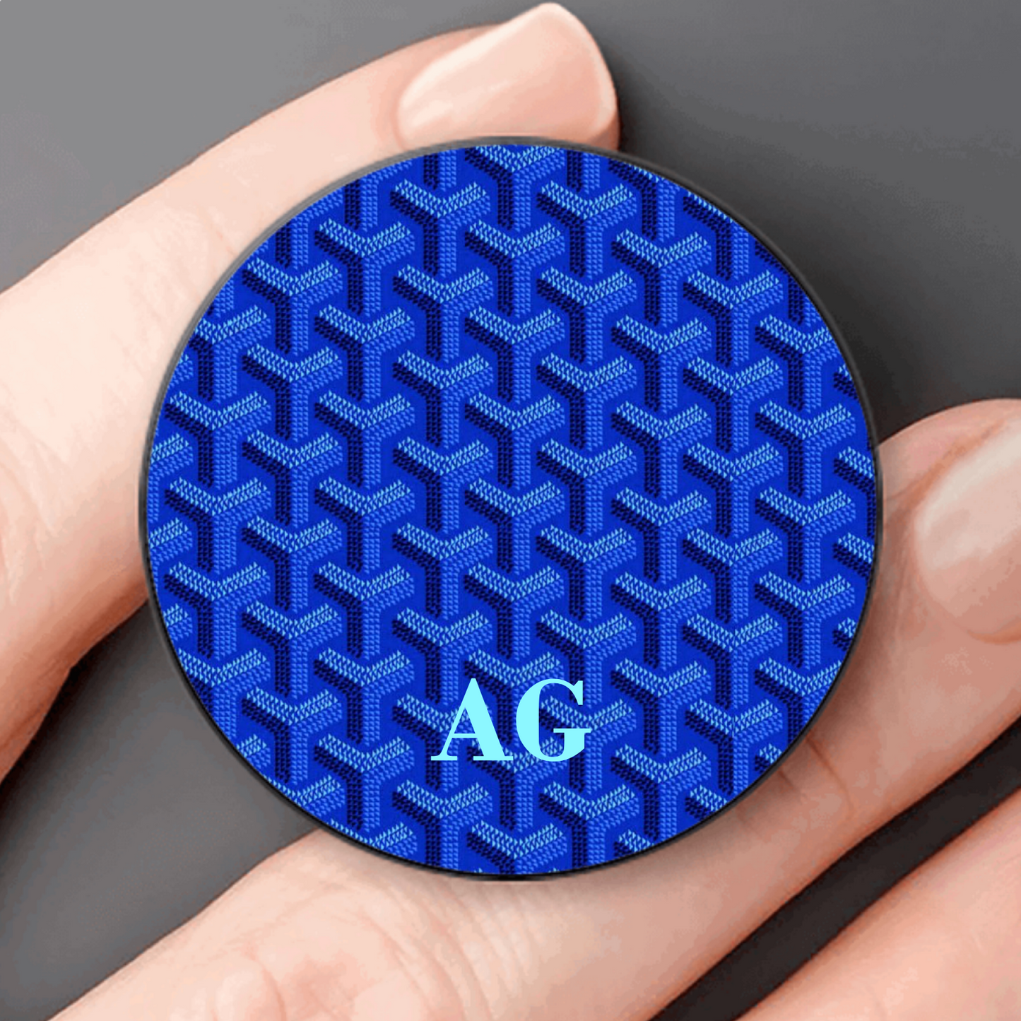 Electric Blue Goyard Pop Socket