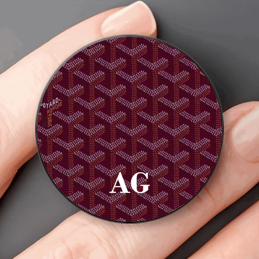 Burgundy Goyard Pop Socket