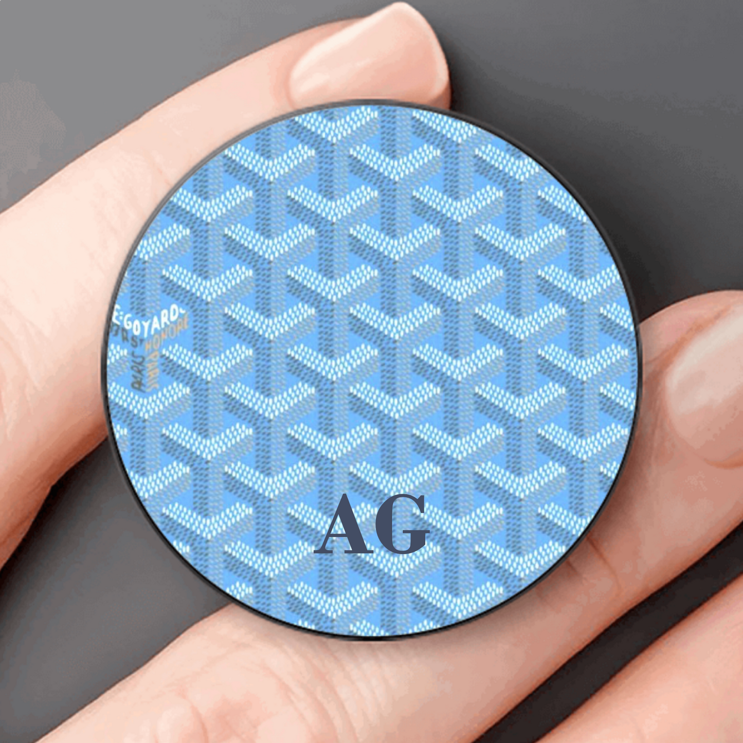 Sky Blue Goyard Pop Socket