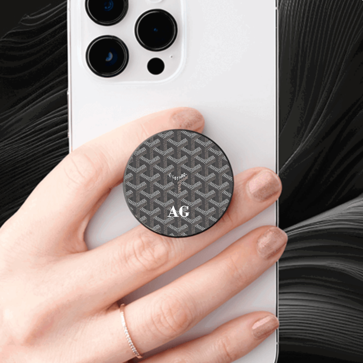Grey Goyard Pop Socket