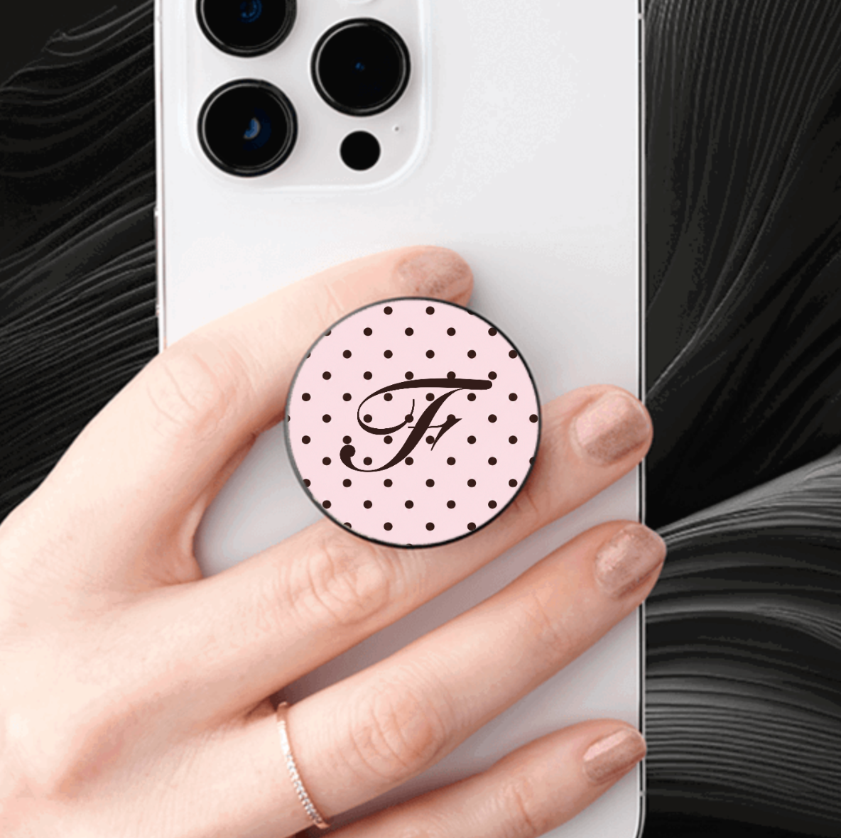 Polka Pink Pop Socket