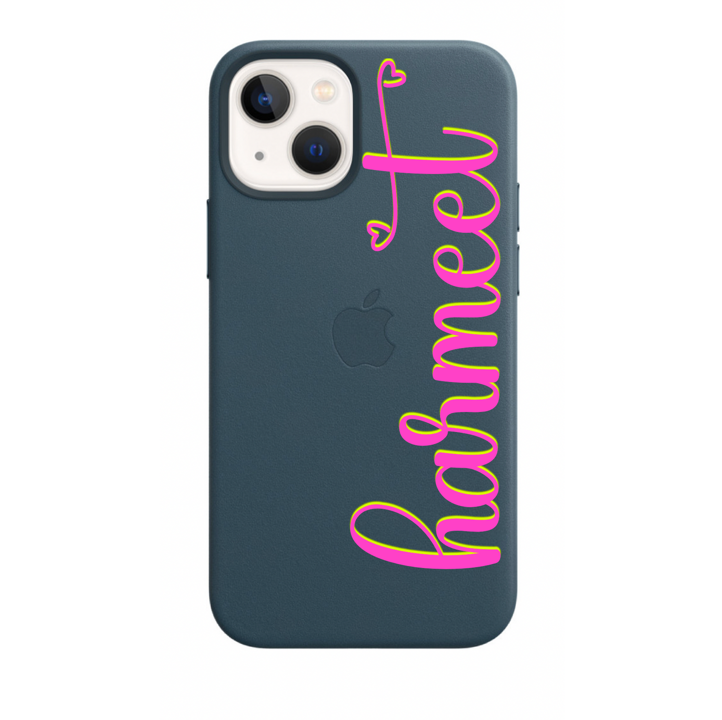 Cursive Name Personalised Leather Case